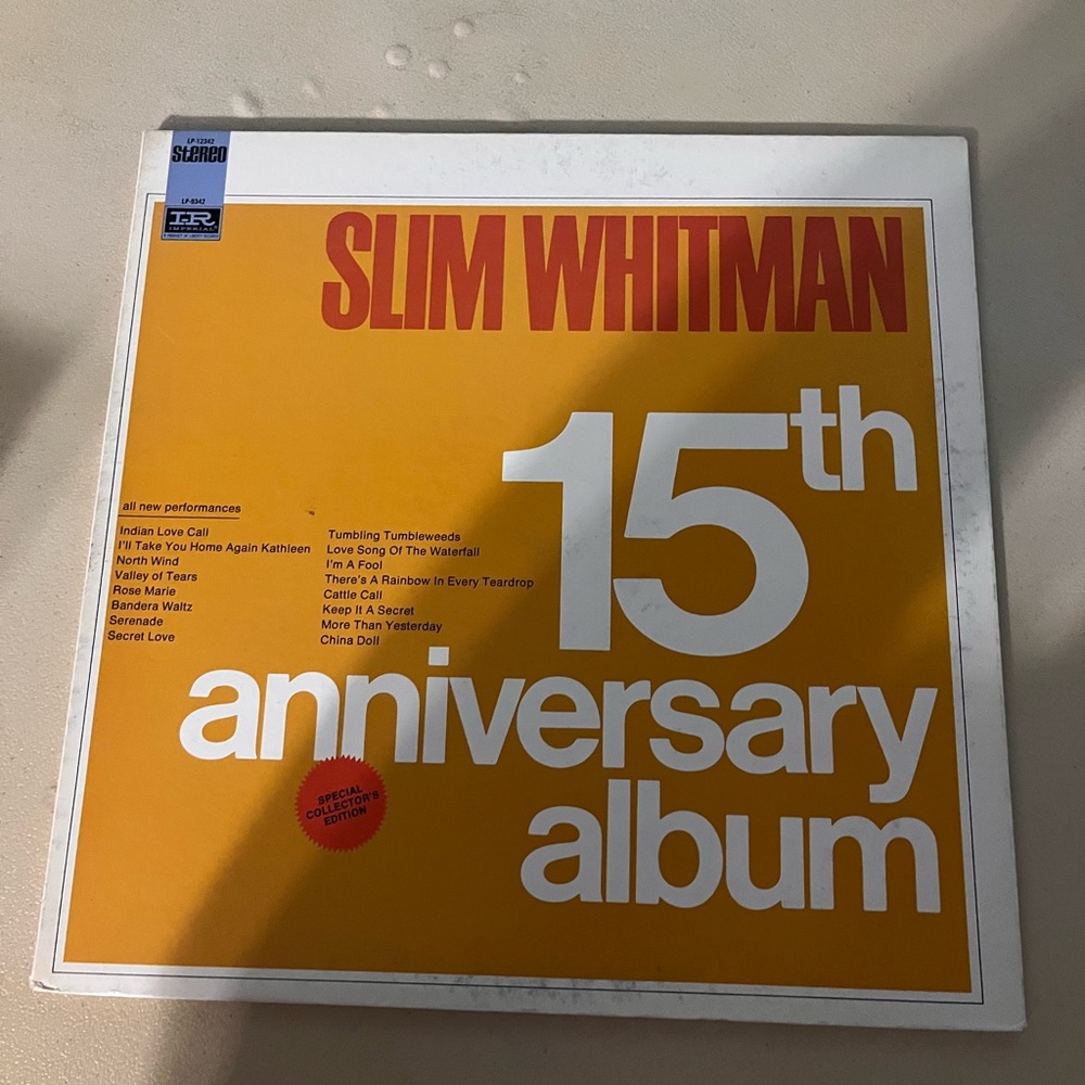 💜 Slim Whitman 15th Anniversary Vinyl Album